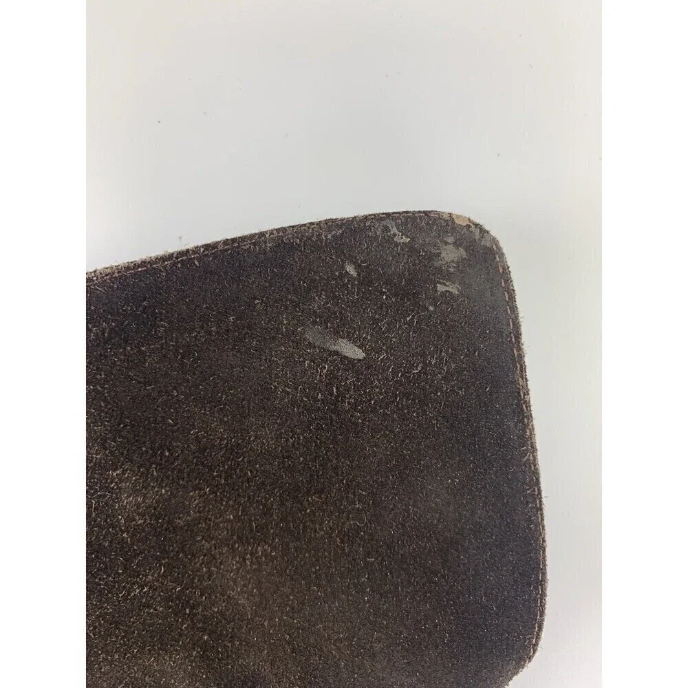 BOGO Miz Mooz Brown Suede Over Knee Heel Boot Mid Zip Pull On Leather 38 7.5-8
